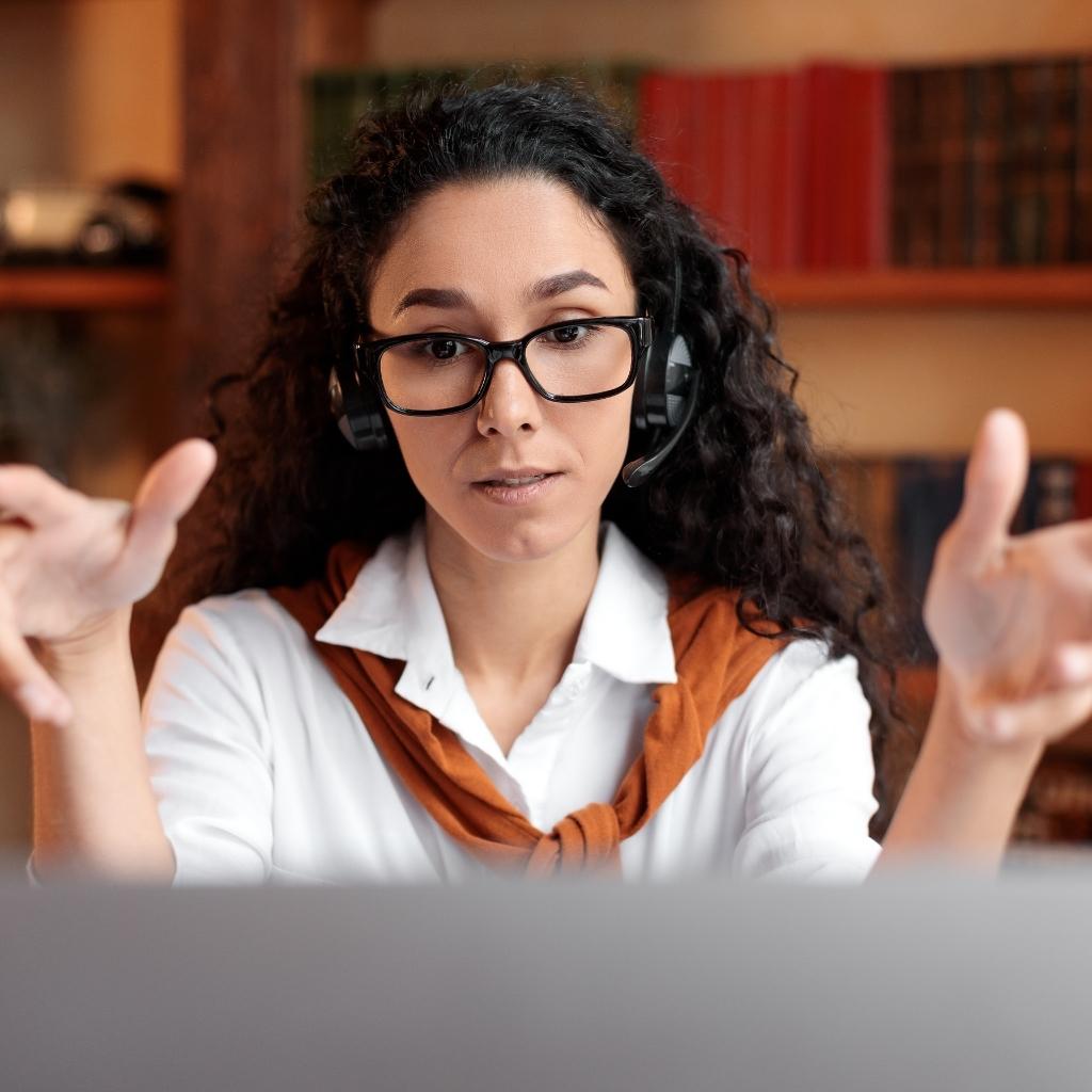 BizBackerz virtual assistance having video conference call with real estate client