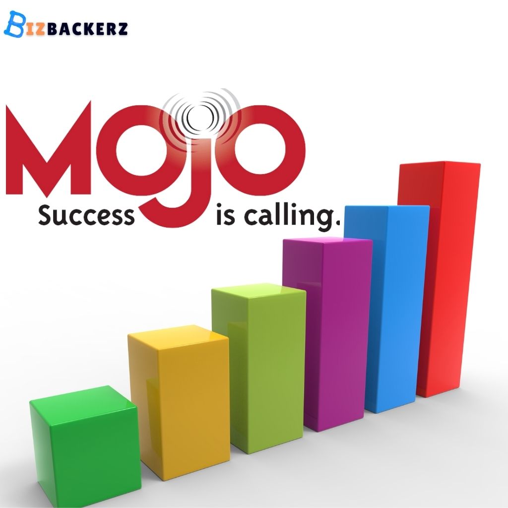 picture of sales chart with mojo and BizBackerz logo